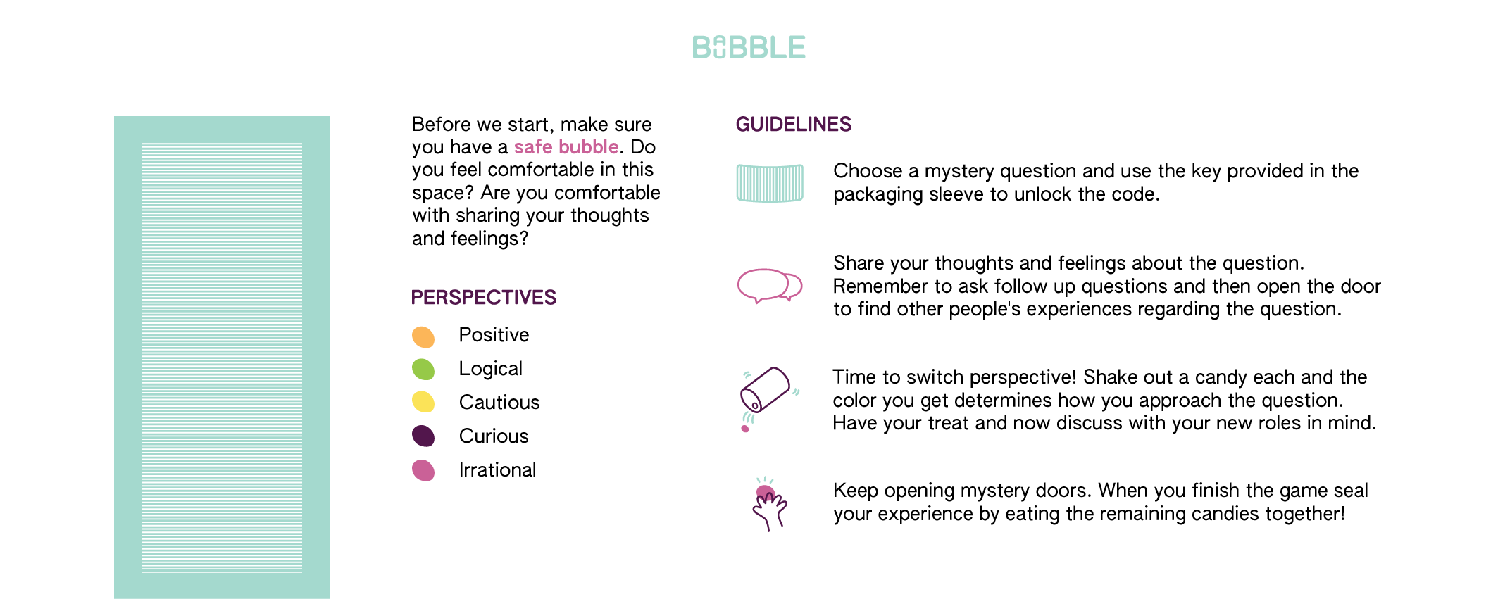 Babble Bubble packaging sleeve