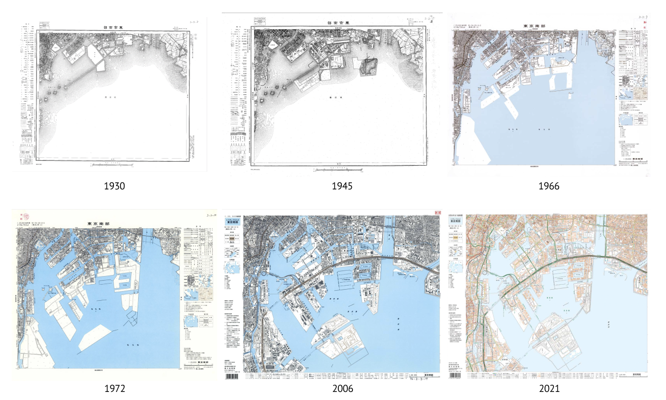 Shinkiba history map